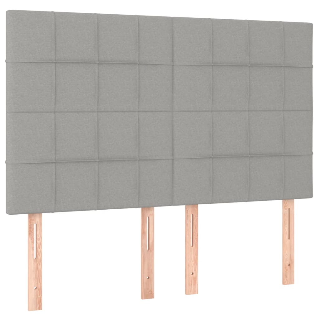 sengeramme uden madras 140x190 cm stof lysegrå