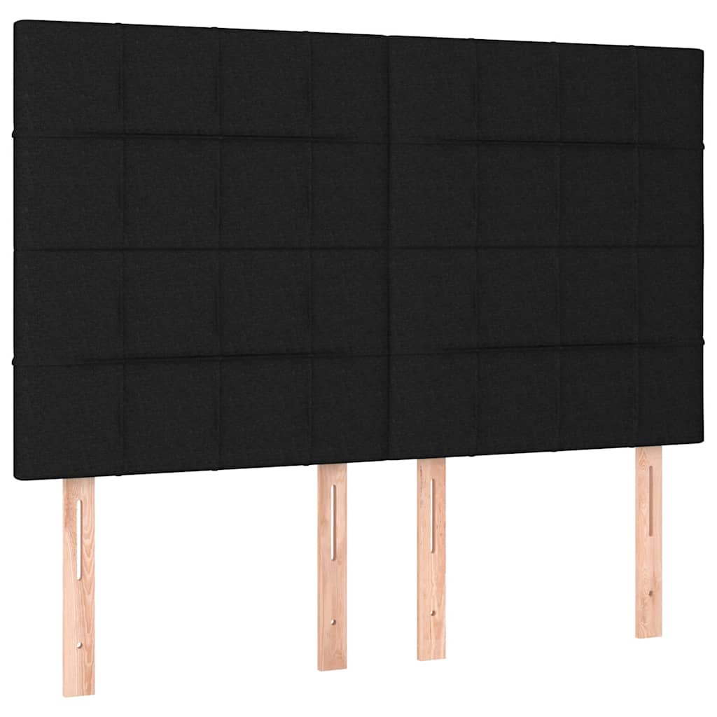 sengeramme uden madras 140x190 cm stof sort