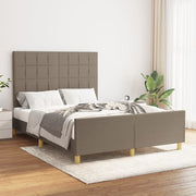 sengeramme uden madras 140x190 cm stof gråbrun