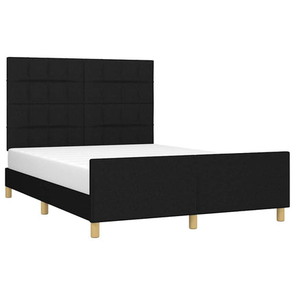 sengeramme uden madras 140x200 cm stof sort