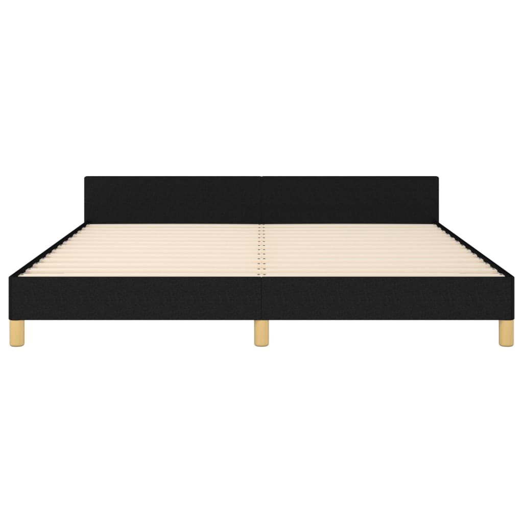 sengeramme uden madras 160x200 cm stof sort
