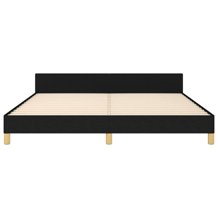 sengeramme uden madras 160x200 cm stof sort