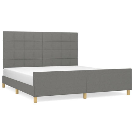 sengeramme uden madras 180x200 cm stof mørkegrå