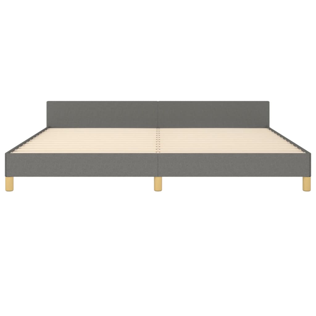 sengeramme uden madras 200x200 cm stof mørkegrå
