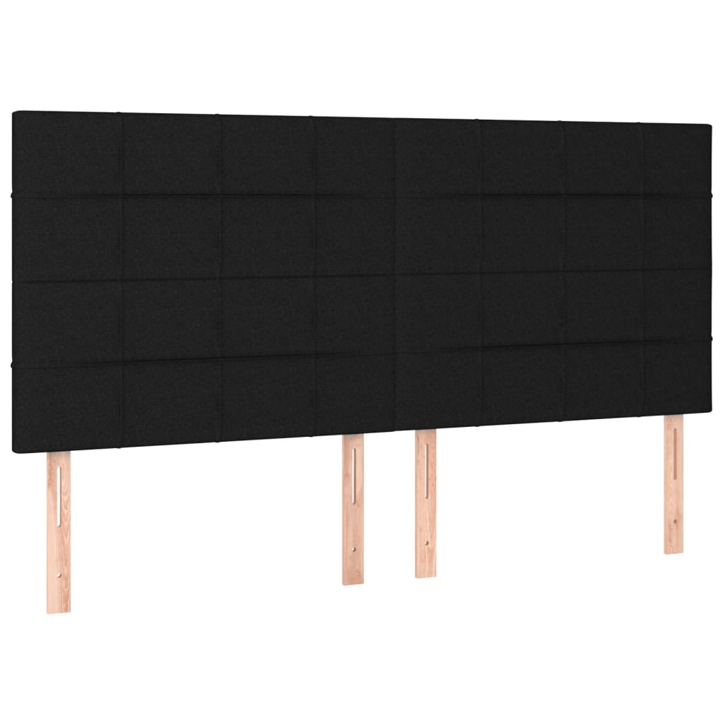 sengeramme uden madras 200x200 cm stof sort