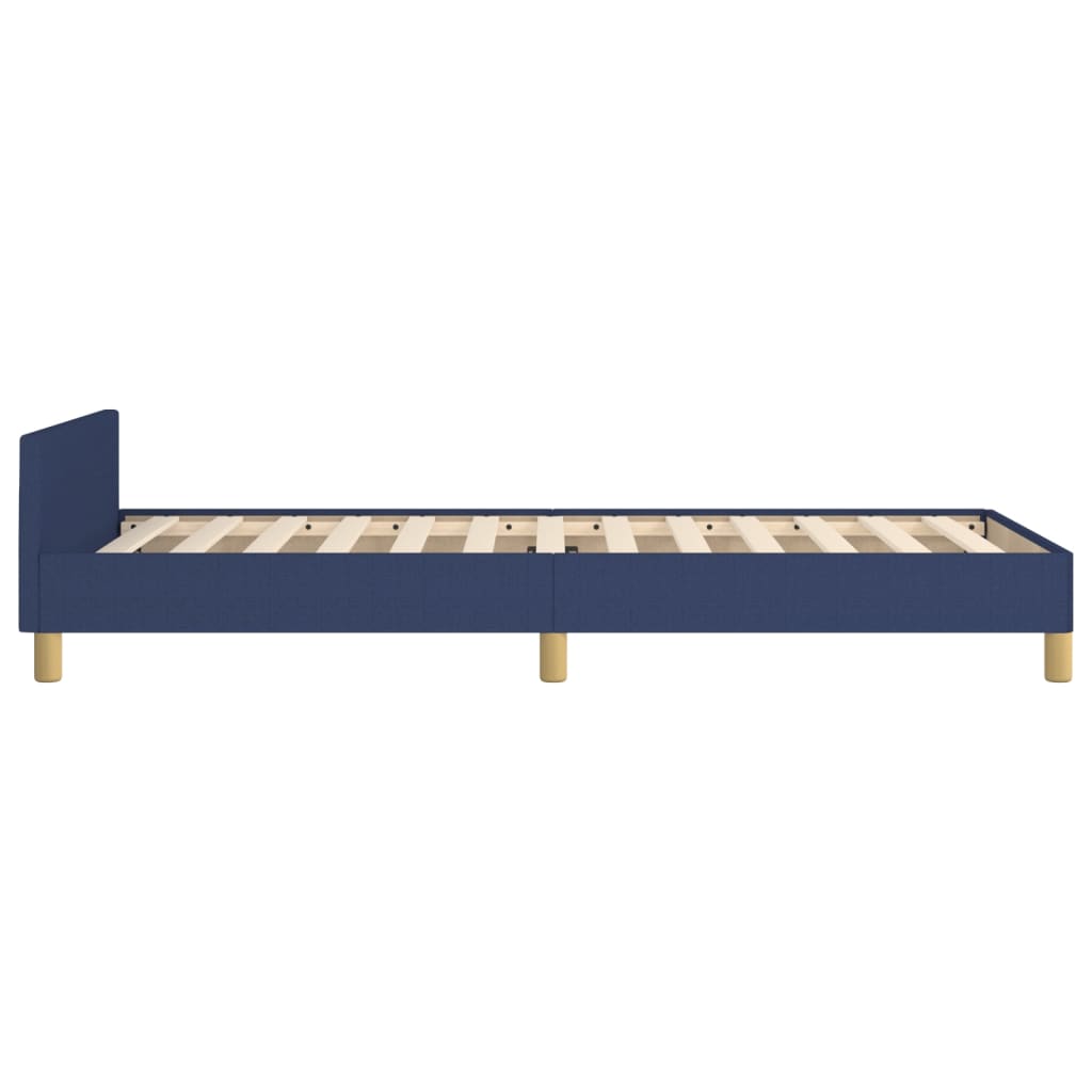 sengeramme uden madras 80x200 cm stof blå