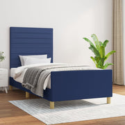 sengeramme uden madras 80x200 cm stof blå