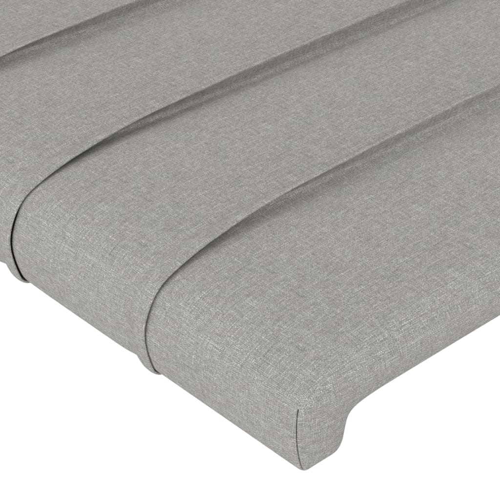 Sengeramme uden madras Lysegrå 100x200 cm Stof