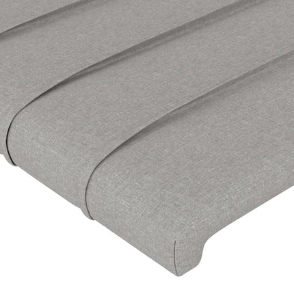 Sengeramme uden madras Lysegrå 100x200 cm Stof