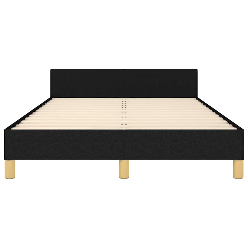 Sengeramme uden madras Sort 120x200 cm Stof