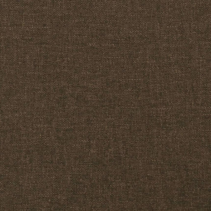 sengeramme uden madras 140x190 cm stof mørkebrun