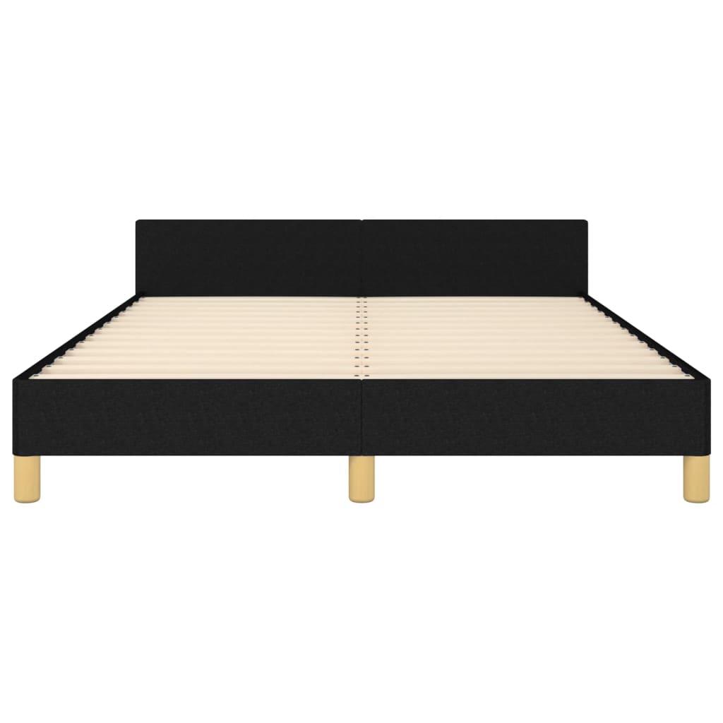 sengeramme uden madras 140x200 cm stof sort