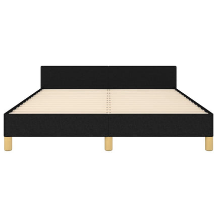 sengeramme uden madras 140x200 cm stof sort