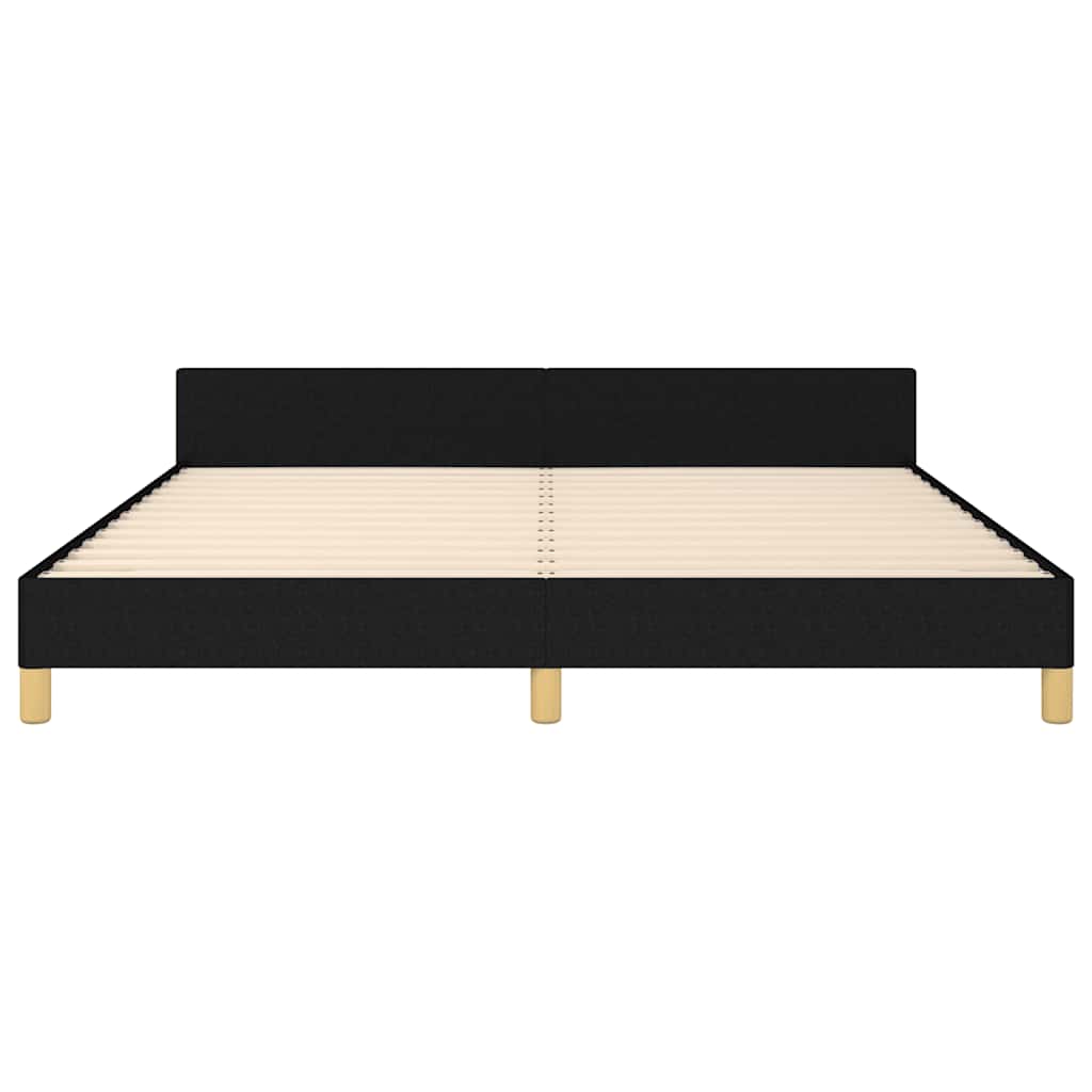 sengeramme uden madras 160x200 cm stof sort
