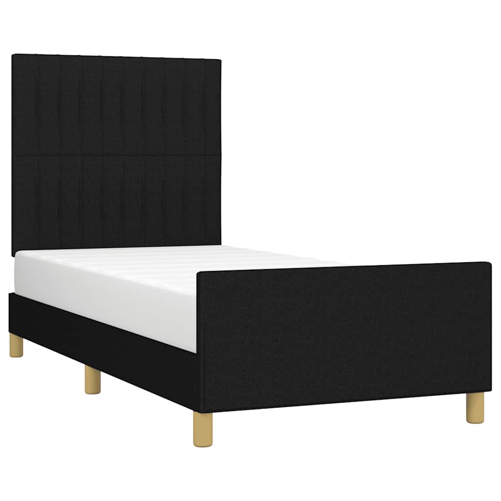 sengeramme uden madras 80x200 cm stof sort