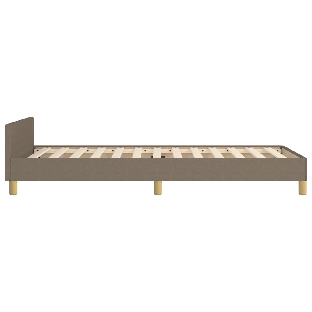 sengeramme uden madras 80x200 cm stof gråbrun
