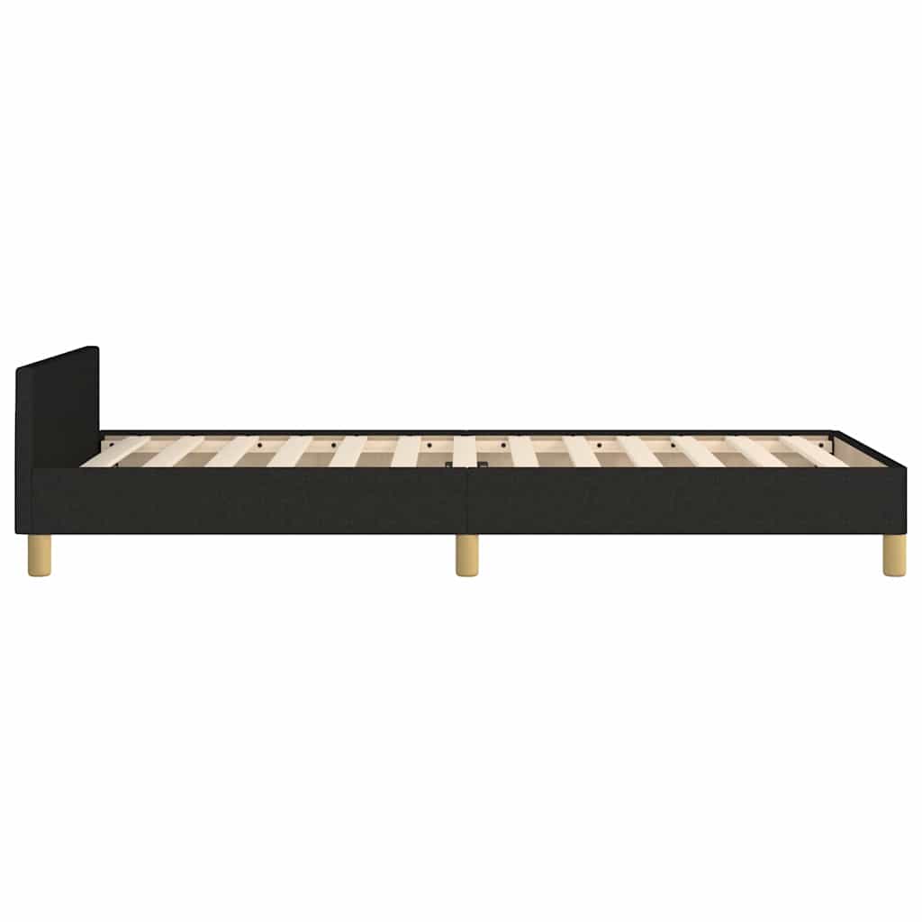 sengeramme uden madras 90x200 cm stof sort