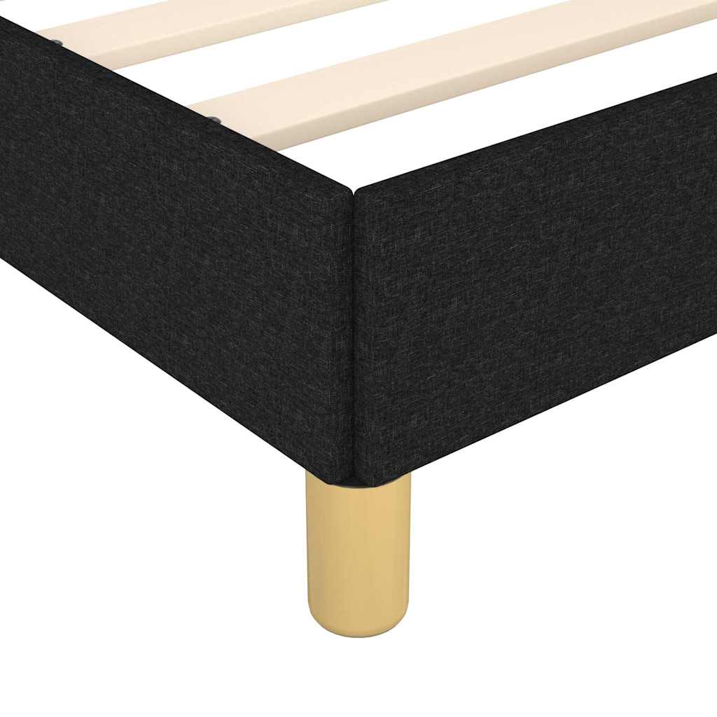 sengeramme uden madras 90x200 cm stof sort