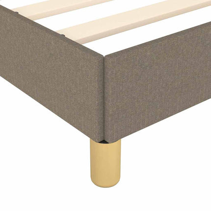 sengeramme uden madras 90x200 cm stof gråbrun