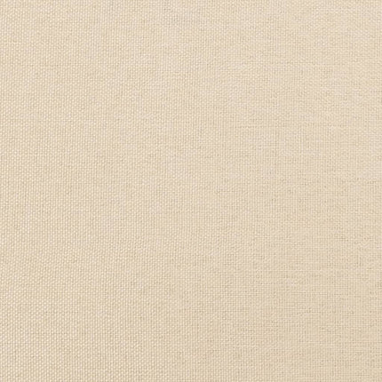 sengeramme uden madras 90x200 cm stof cremefarvet