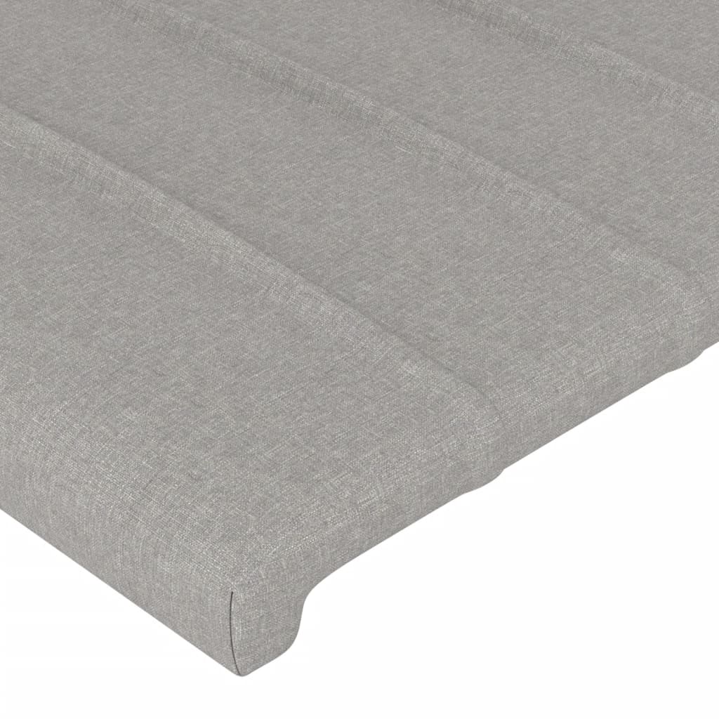 Sengeramme uden madras Lysegrå 100x200 cm Stof