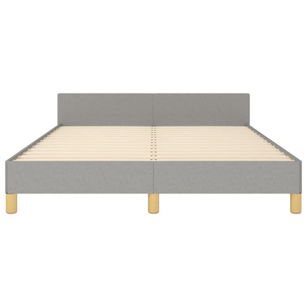 sengeramme uden madras 140x190 cm stof lysegrå