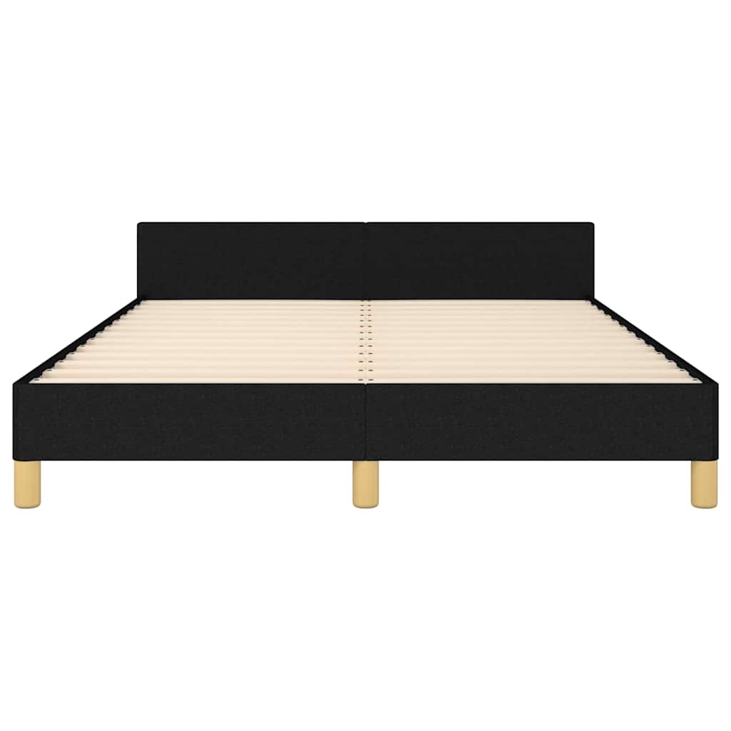 sengeramme uden madras 140x190 cm stof sort