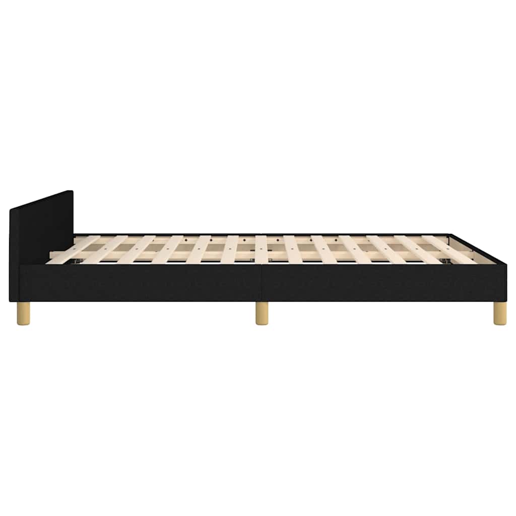 sengeramme uden madras 140x200 cm stof sort