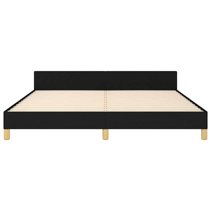 sengeramme uden madras 160x200 cm stof sort