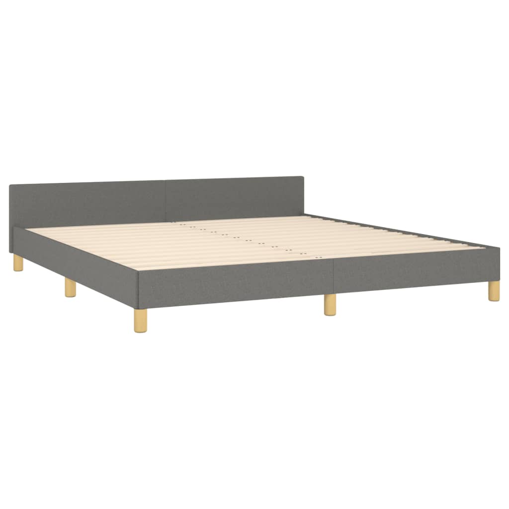 sengeramme uden madras 180x200 cm stof mørkegrå