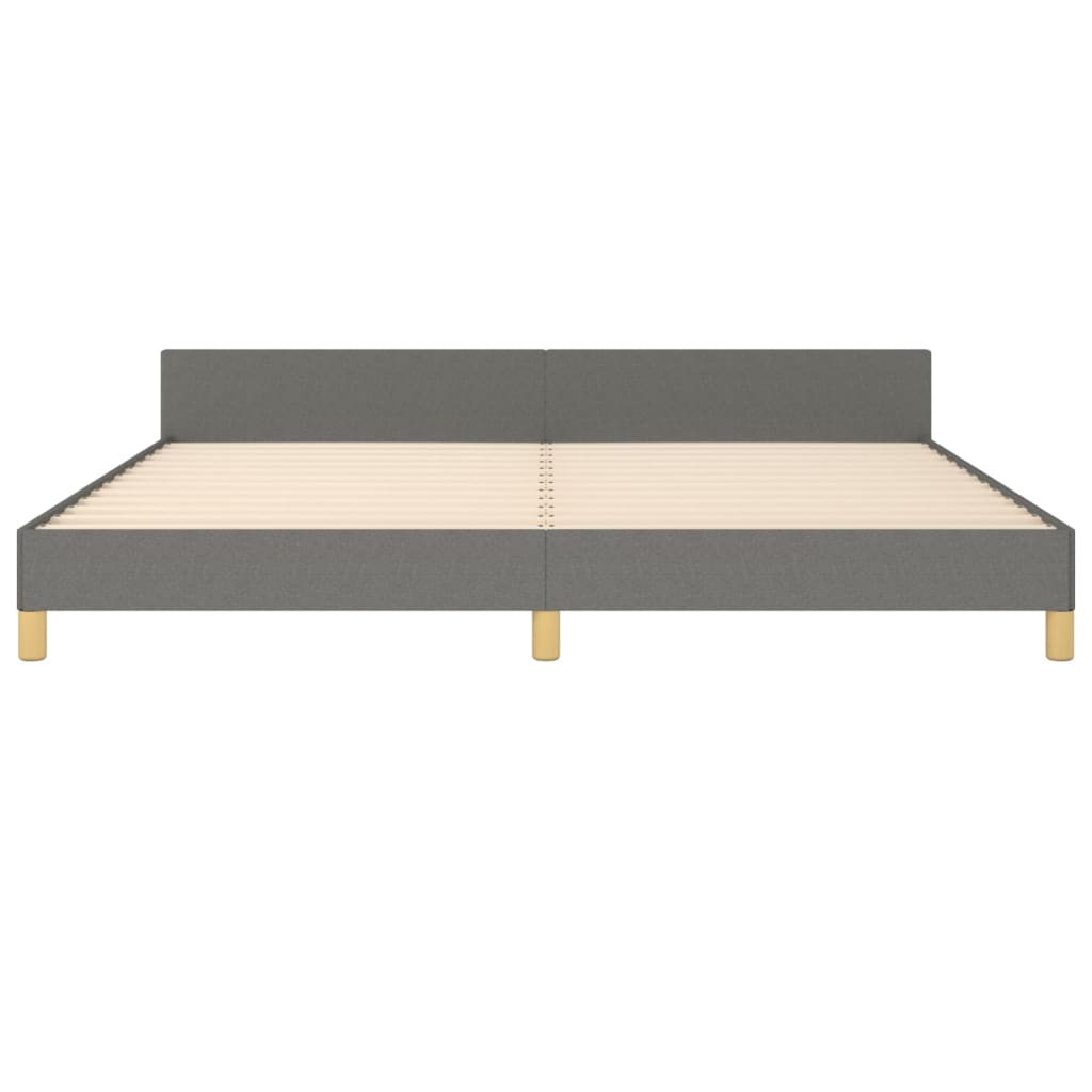 sengeramme uden madras 200x200 cm stof mørkegrå