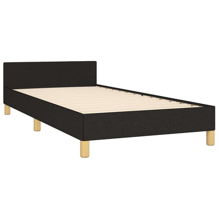Sengeramme uden madras Sort 100x200 cm Stof