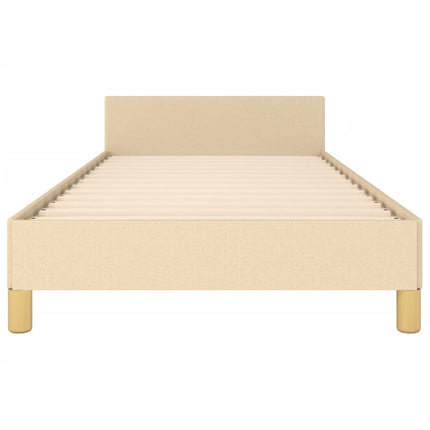 Sengeramme uden madras Creme 100x200 cm Stof