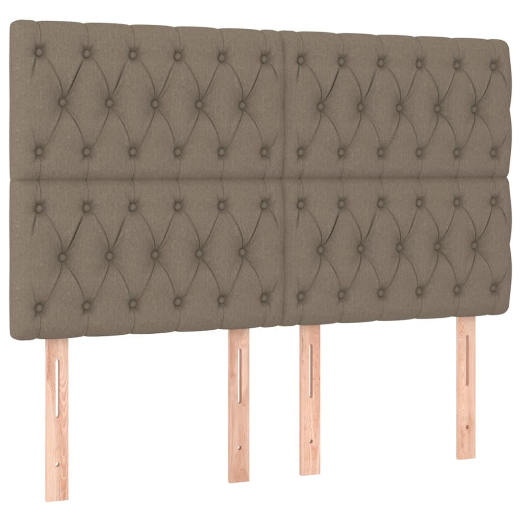 sengeramme uden madras 140x190 cm stof gråbrun