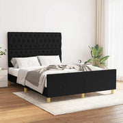 sengeramme uden madras 140x200 cm stof sort
