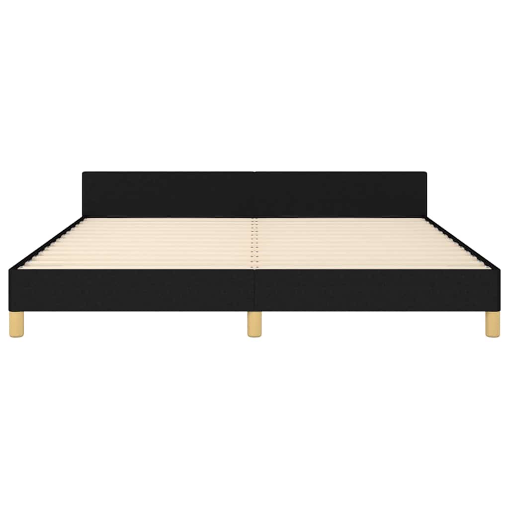 sengeramme uden madras 160x200 cm stof sort
