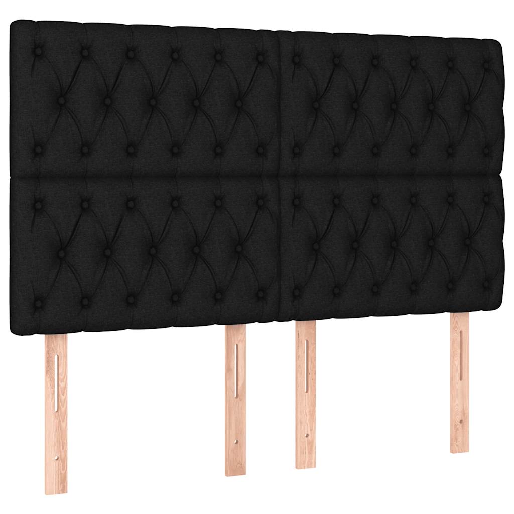 sengeramme uden madras 160x200 cm stof sort