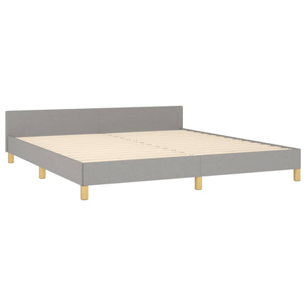 sengeramme uden madras 180x200 cm stof lysegrå