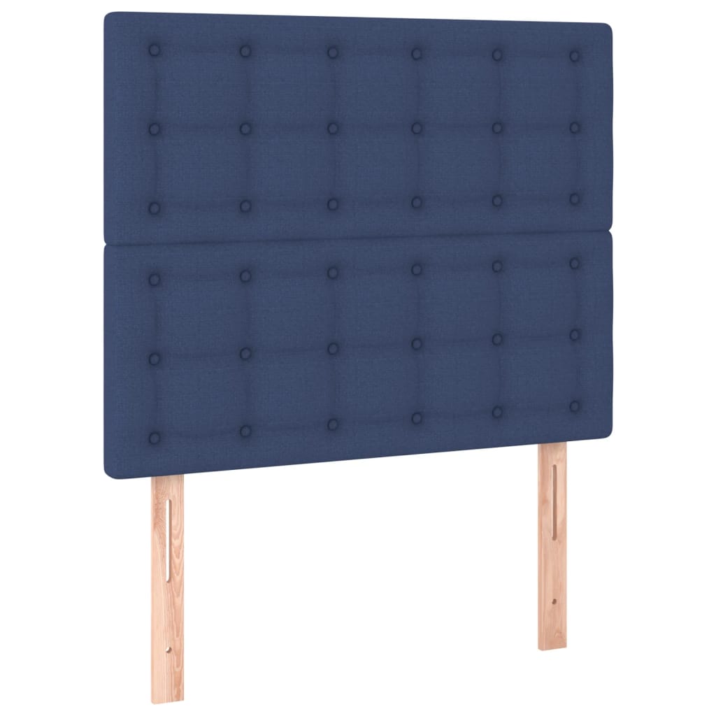 sengeramme uden madras 120x200 cm stof blå