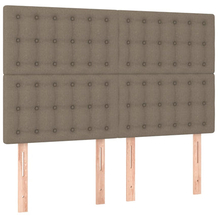 sengeramme uden madras 140x190 cm stof gråbrun