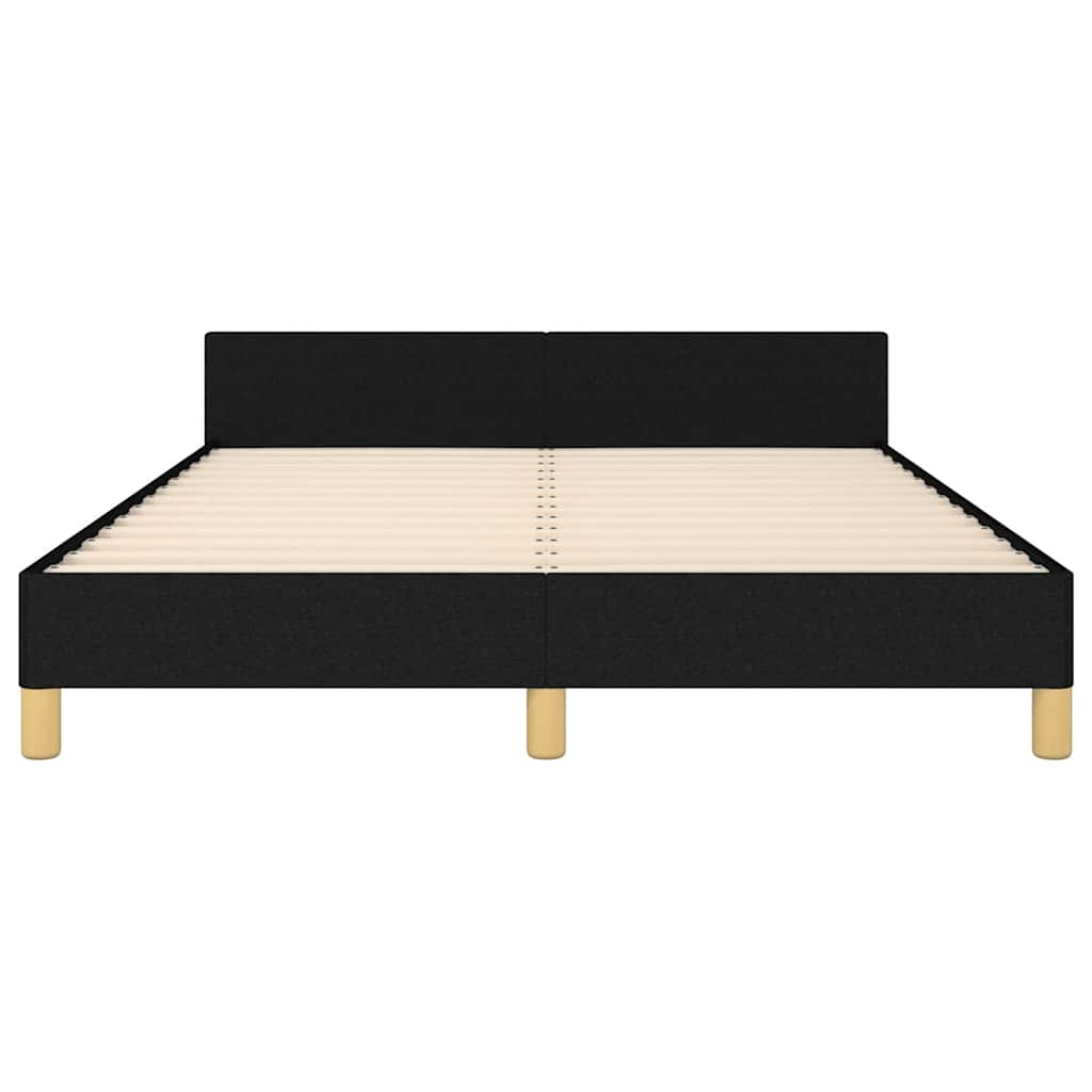 sengeramme uden madras 140x200 cm stof sort