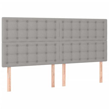 sengeramme uden madras 160x200 cm stof lysegrå