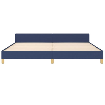 sengeramme uden madras 200x200 cm stof blå