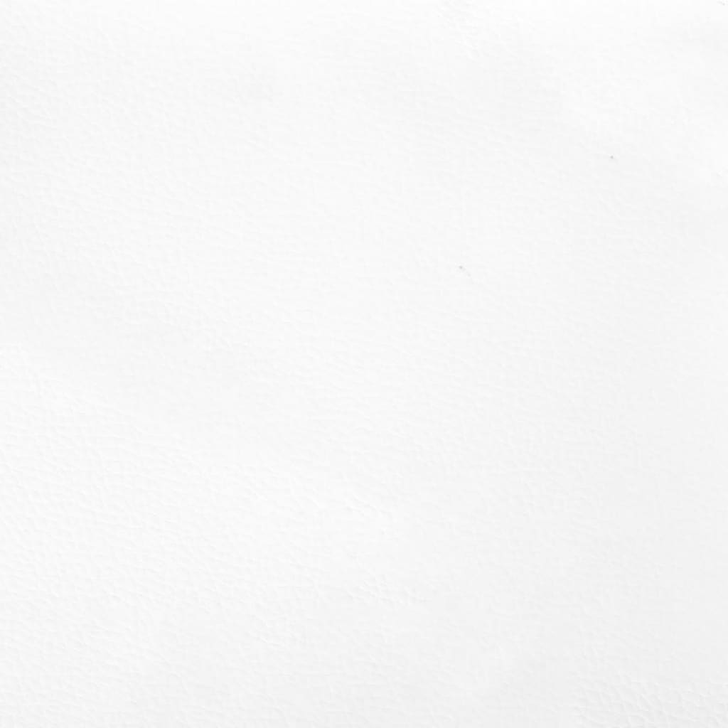 sengeramme med sengegavl 160x200 cm kunstlæder hvid