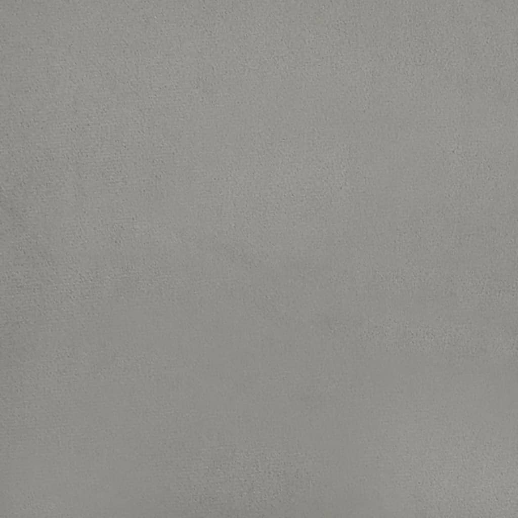 Sengeramme uden madras Lysegrå 100x200 cm Fløjl