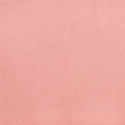 sengeramme med sengegavl 120x200 cm fløjl pink