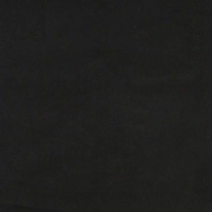 sengeramme med sengegavl 80x200 cm fløjl sort