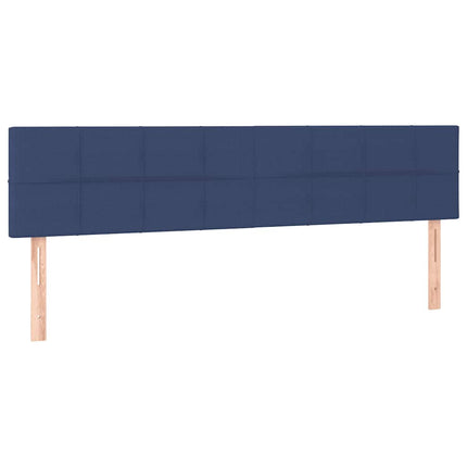 kontinentalseng med madras 160x200 cm stof blå
