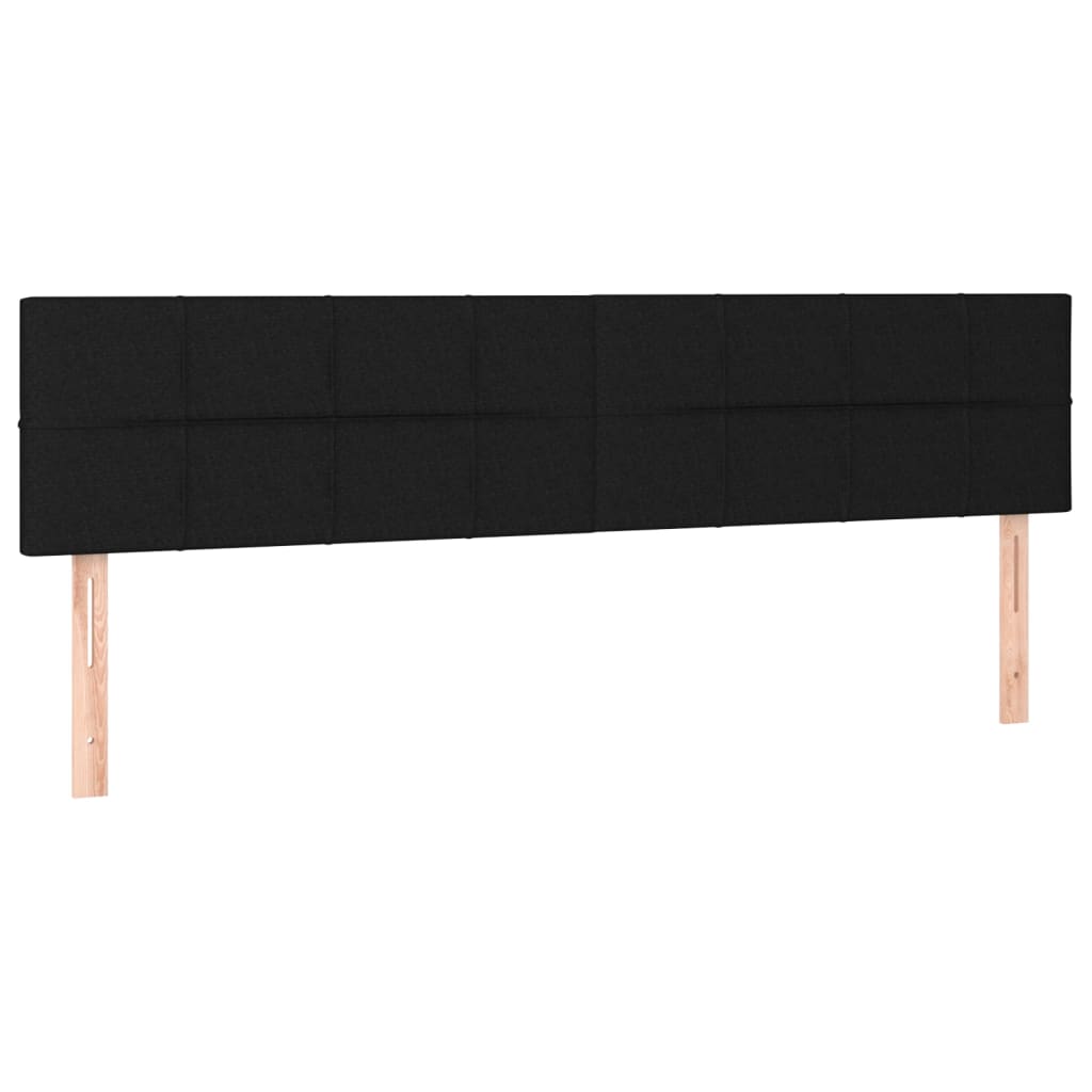 kontinentalseng med madras 180x200 cm stof sort
