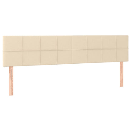 kontinentalseng med madras 180x200 cm stof cremefarvet